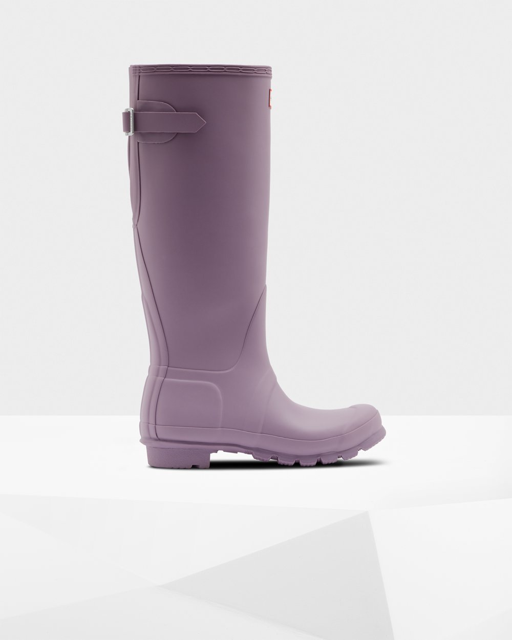 Botas de Lluvia Altas Hunter Mujer - Original Back Adjustable - Morados - PTOSEZR-34